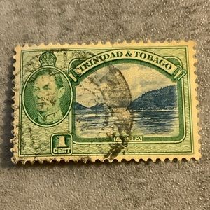 1938 Trinidad and Tobago King George VI First Boca stamp